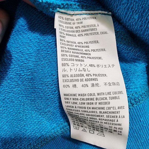 Hollister Women's Size S Blue Logo Graphic Full Zip Hoodie Pockets - Picture 10 of 14